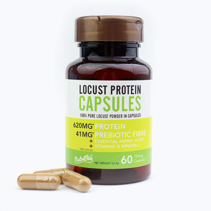 Locust protein capsules